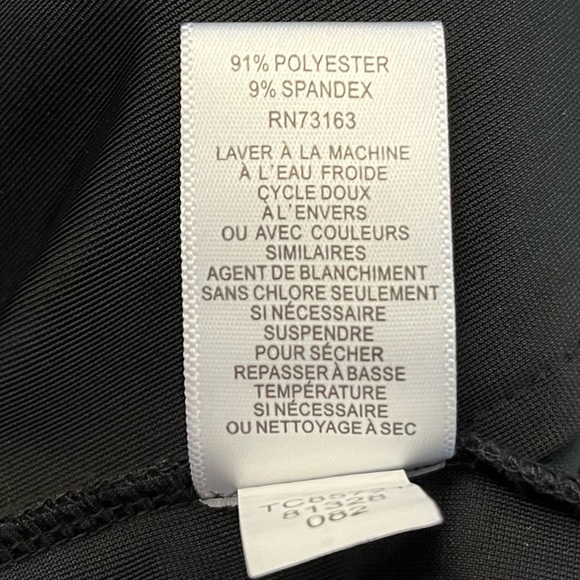 Spense~Black Velvet Peplum Dress~Size 14~Sleeveless-Pullover - Picture 7 of 7